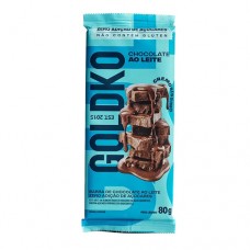 Goldko Chocolate ao Leite Zero Adição de Açúcar 80 gramas 