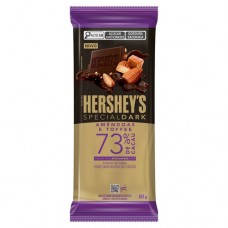 Hersheys Barra Special Dark Toffe Almonds Amendoas 73% 80g