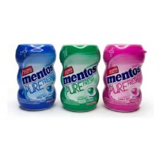Mentos Kit 3 Mini Garrafa Pote Chicle S/ Açucar Mentos Pure Fresh
