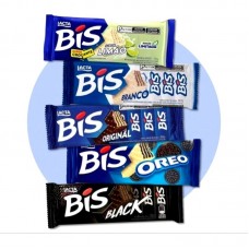 Lacta 5x Chocolate BIS 100g Original, Oreo, Black, Limão, Branco