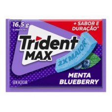 Mondelez Chiclete Trident Max Menta Blueberry 16,5 gramas