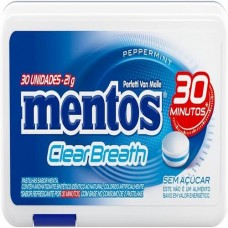 Perfetti Mentos Estojo Clear Breath Peppermint 21 gramas 